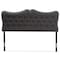 Baxton Studio Emma Modern Dark Grey Queen Size Headboard 142-7774 - alternate 3